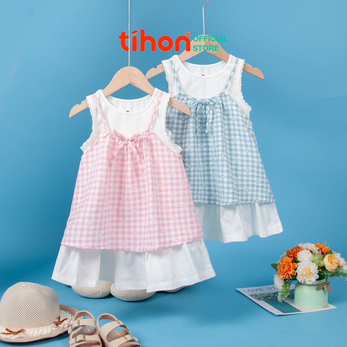 Set BG váy + áo HT đính nơ 904