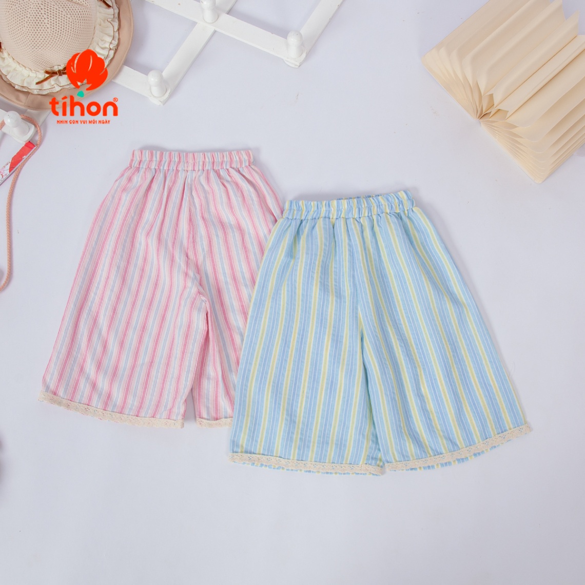 Set bộ BG hai dây, Quần ống suông 904