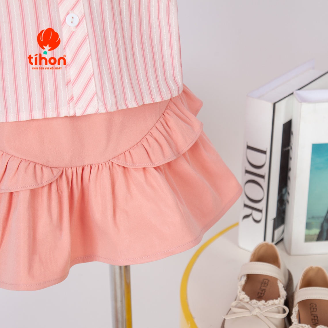 Set bộ BG tay bồng, Chân váy bèo 115