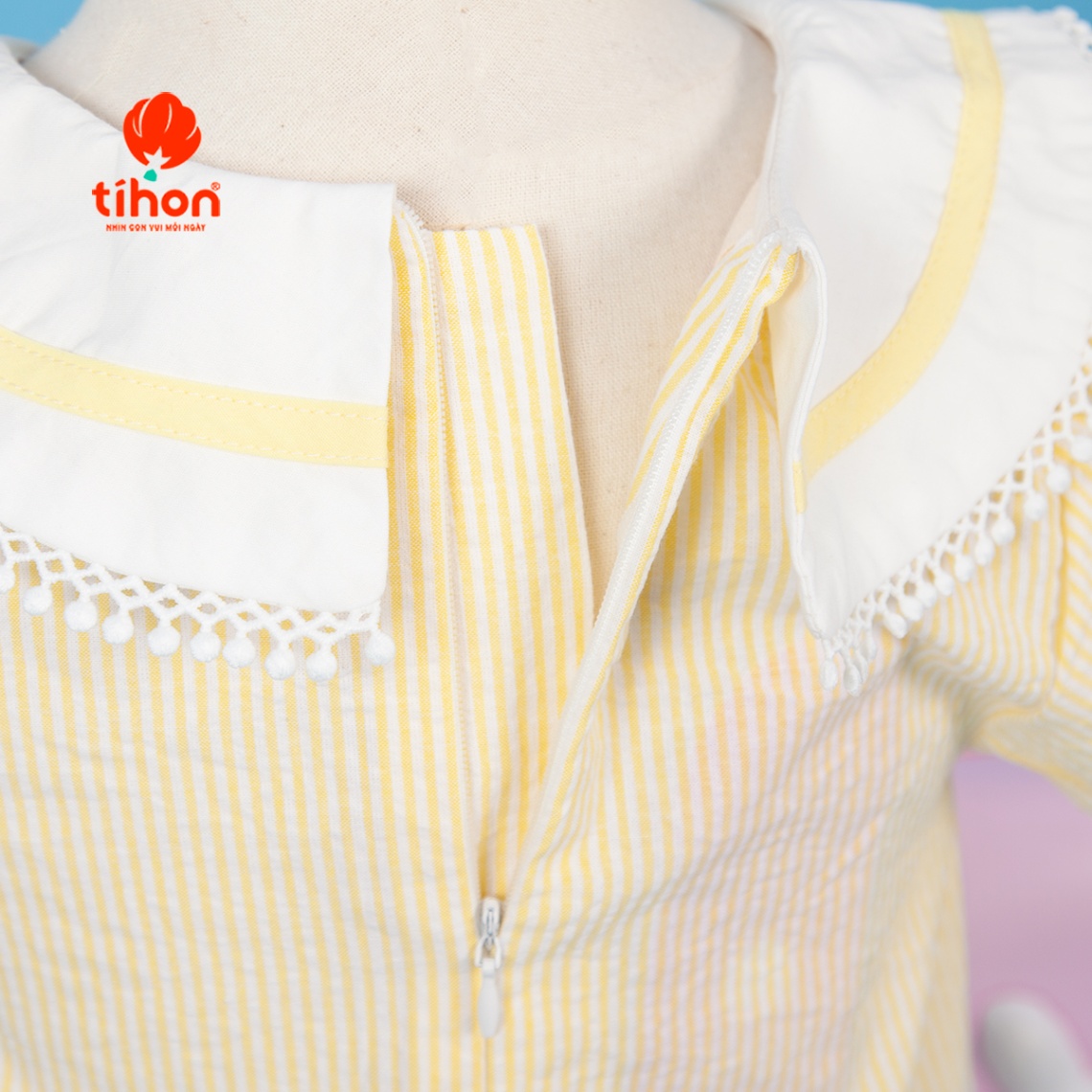 Váy BG cổ thủy thủ tay phồng 106