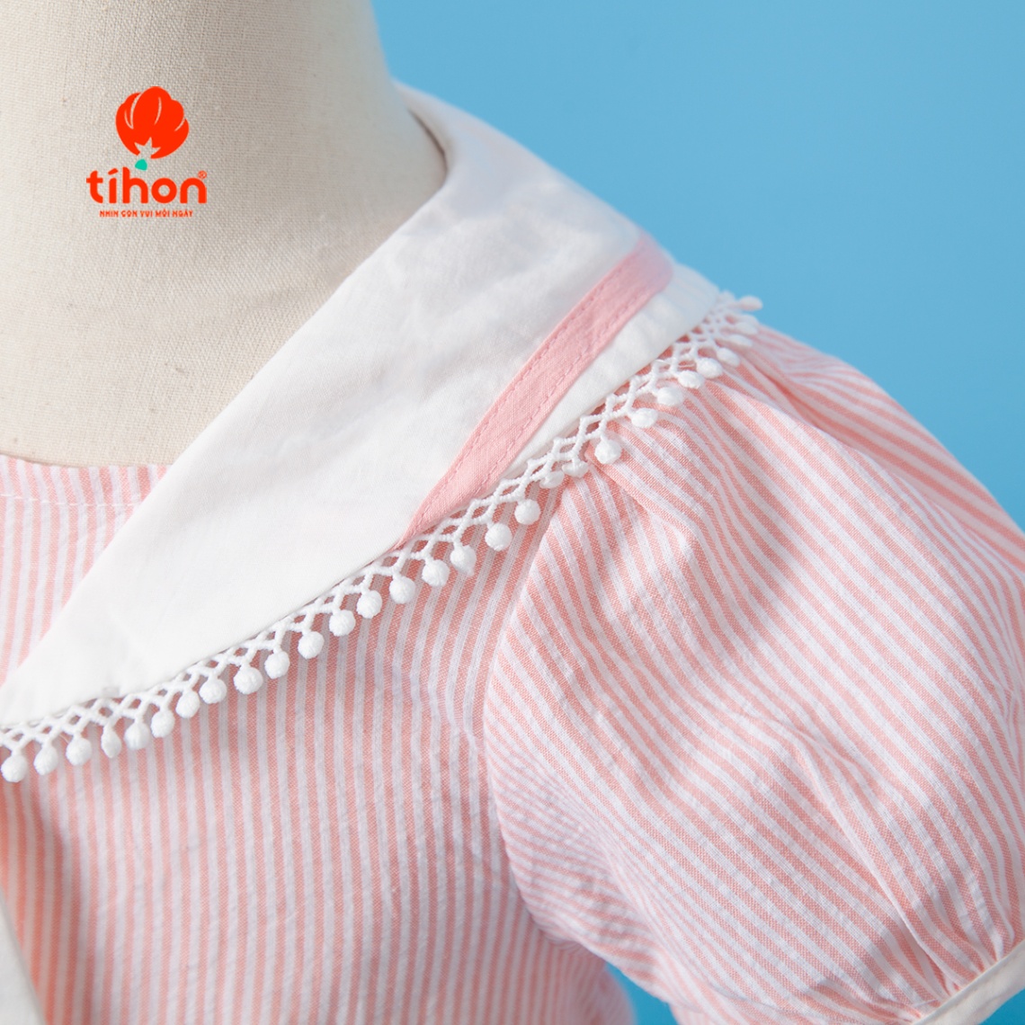 Váy BG cổ thủy thủ tay phồng 106