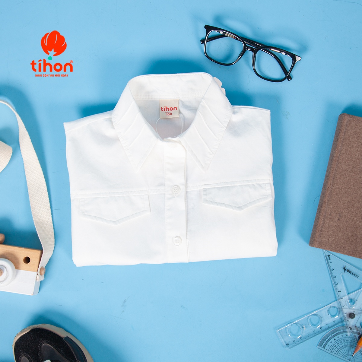 Áo sơ mi bé trai ngắn tay 106