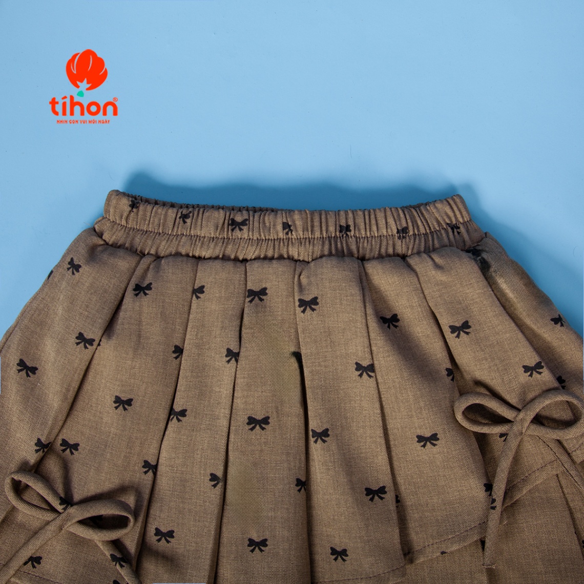 Chân váy BG hai tầng đính nơ 116
