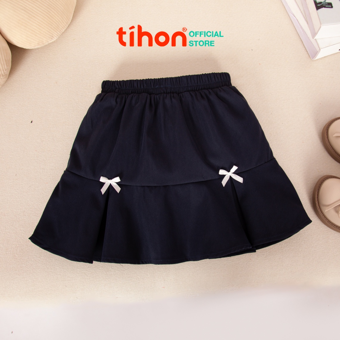 Chân váy đính nơ trang trí 116