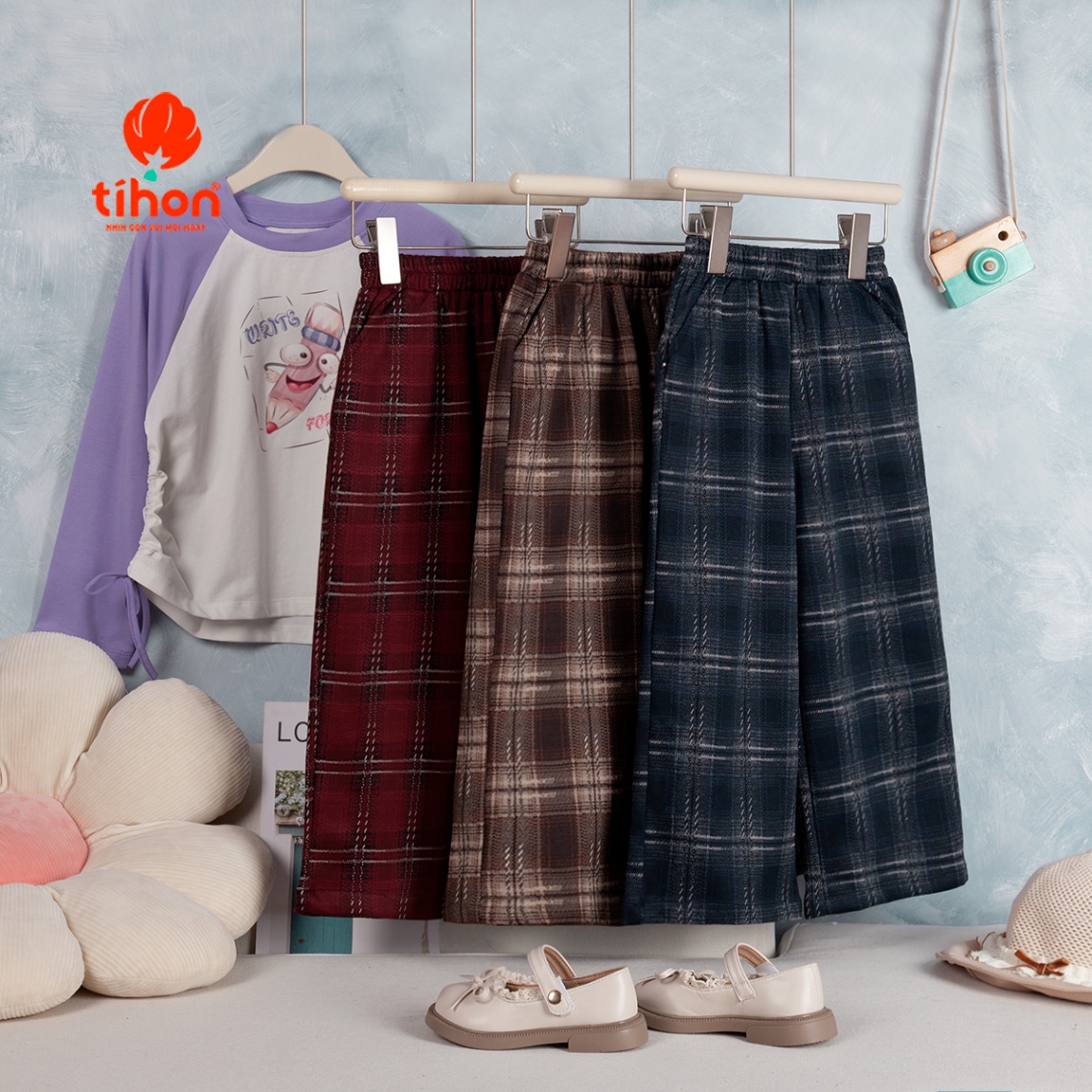 Quần dài bé gái ống suông 106