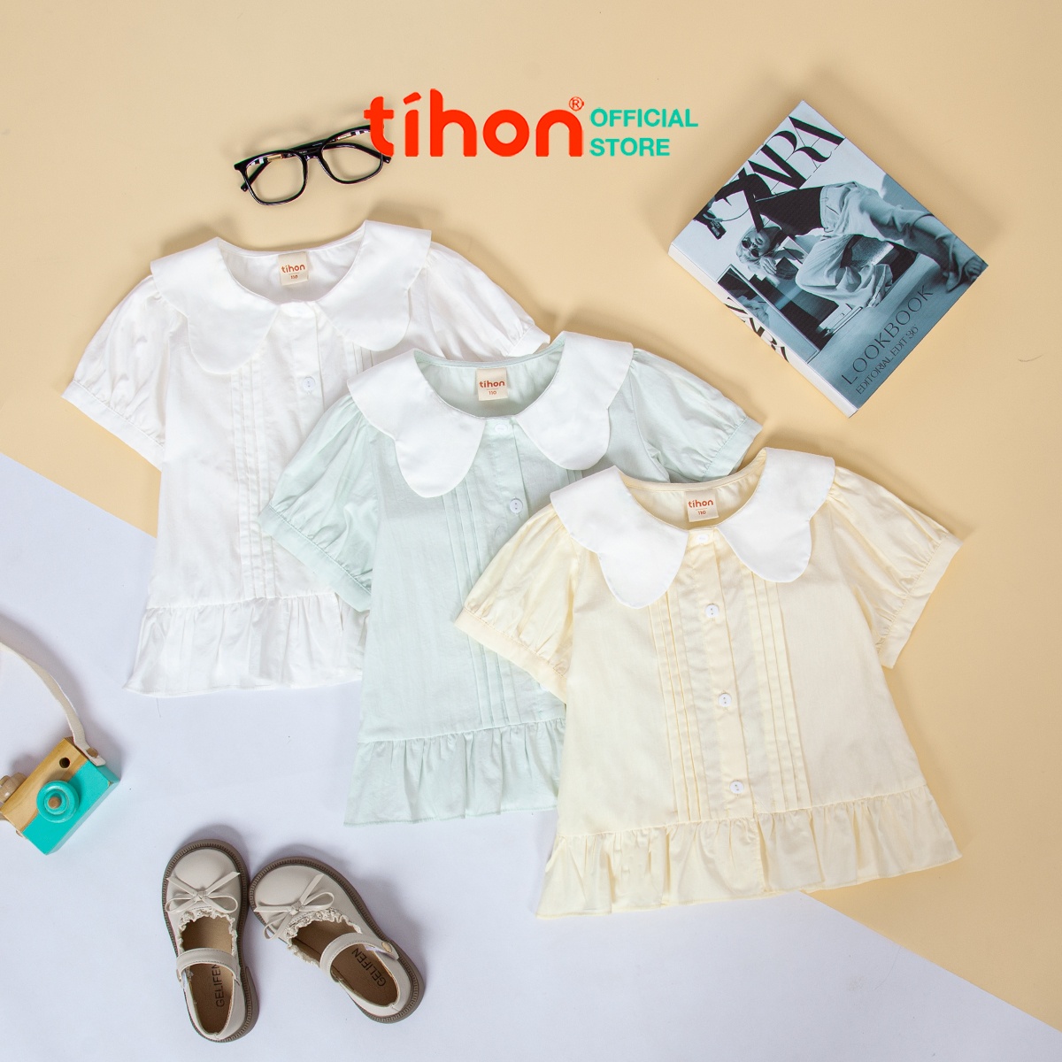 Áo bé gái cách điệu 106