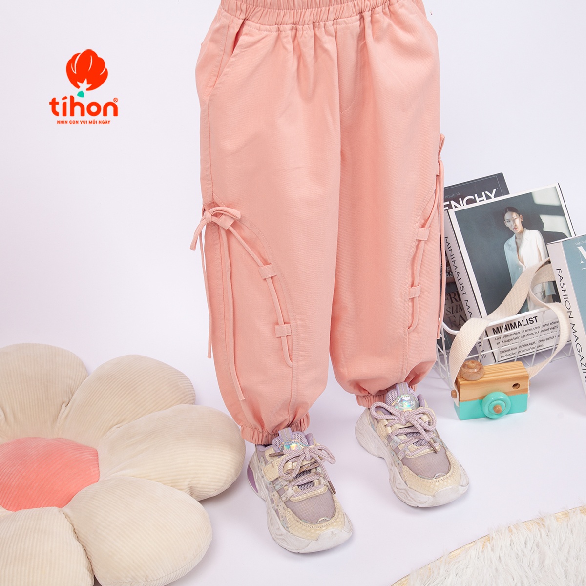 Quần BG bo ống đính nơ 116