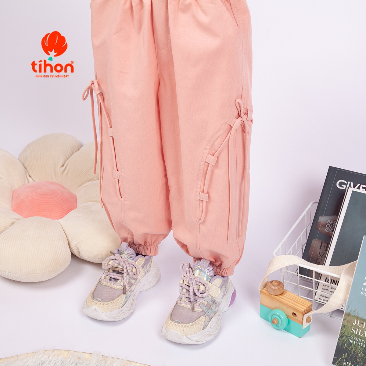 Quần BG bo ống đính nơ 116