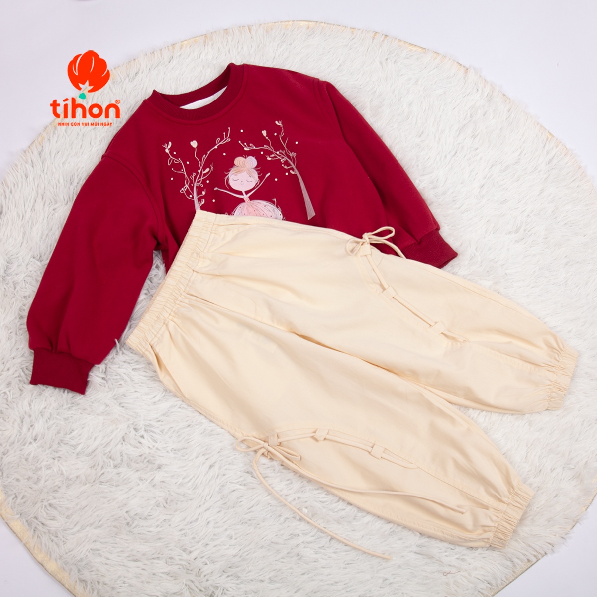 Quần BG bo ống đính nơ 116