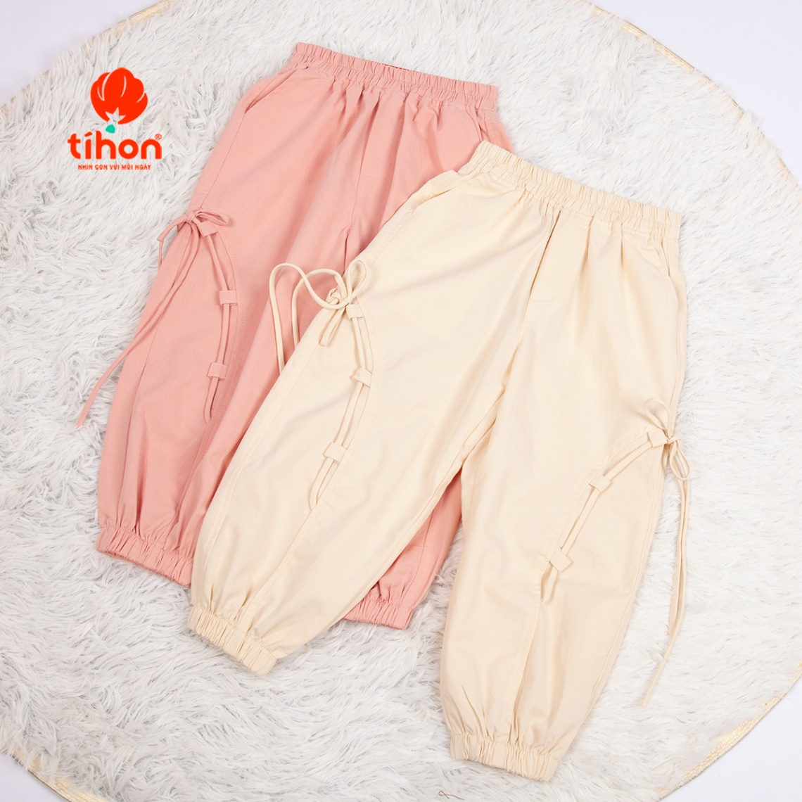 Quần BG bo ống đính nơ 116