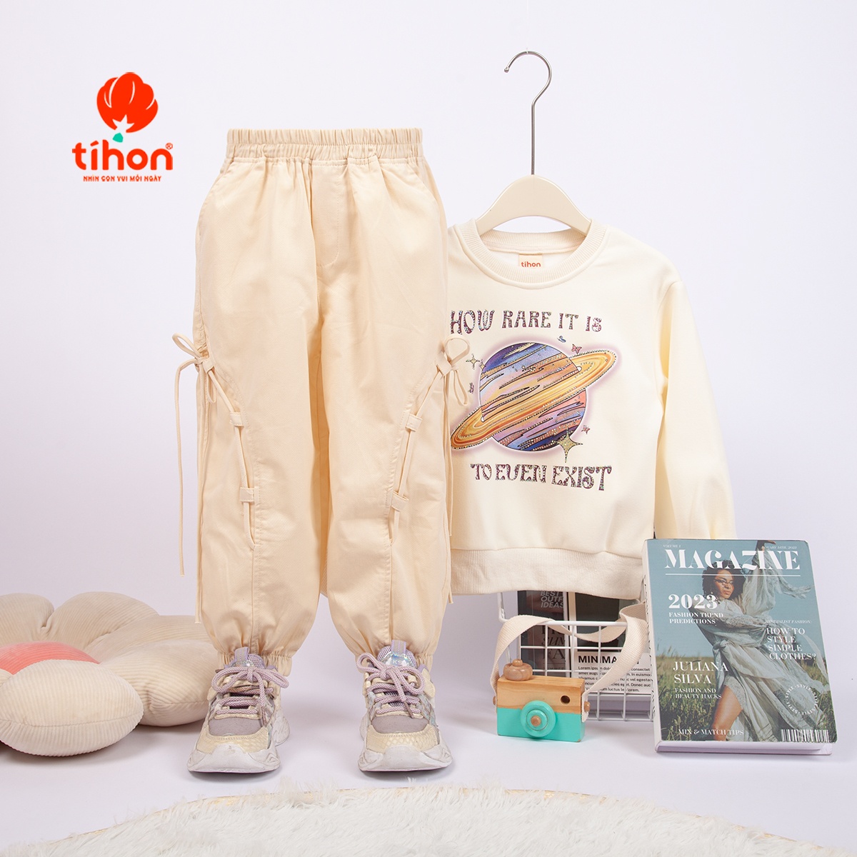 Quần BG bo ống đính nơ 116