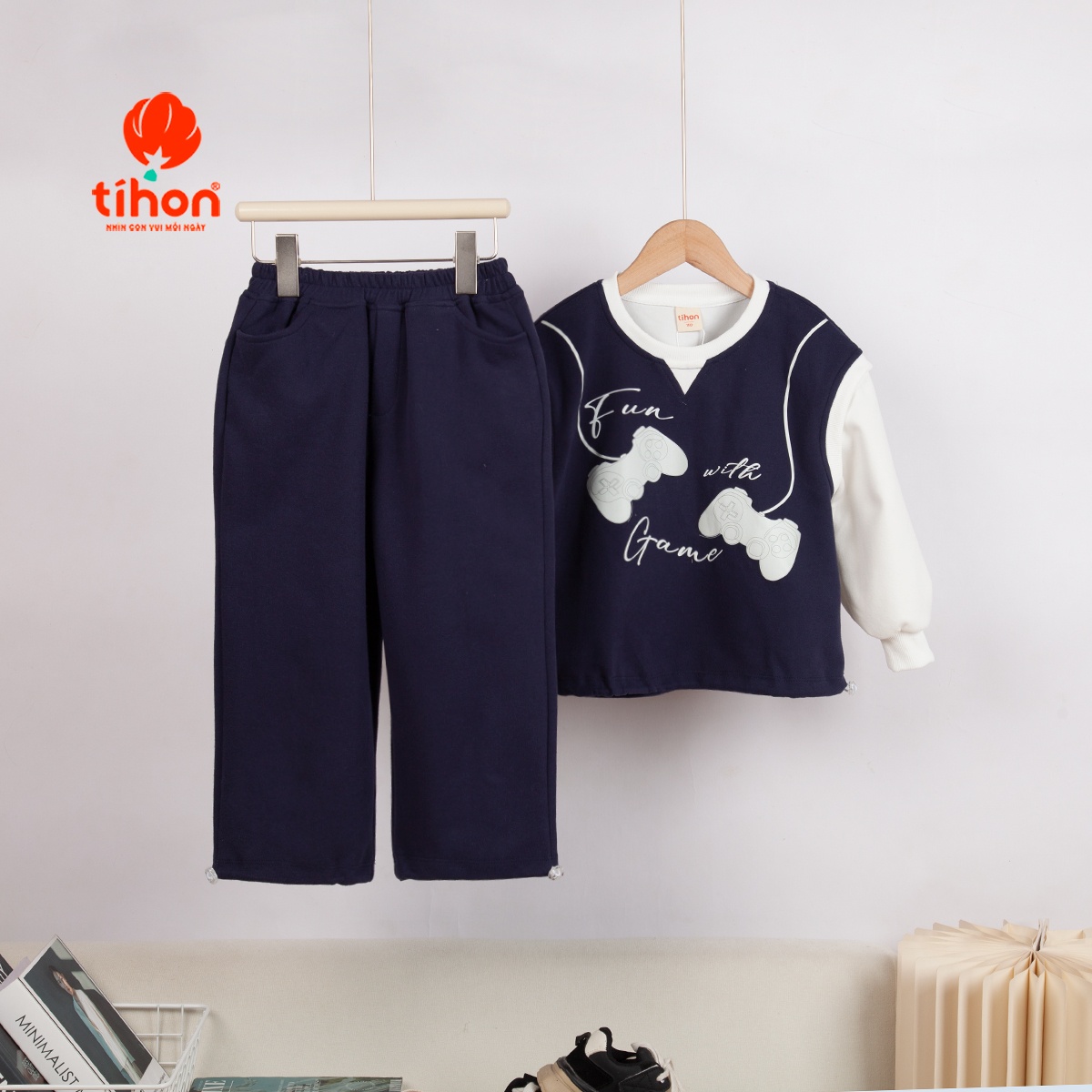 Đồ bộ BT dài tay in HT 905