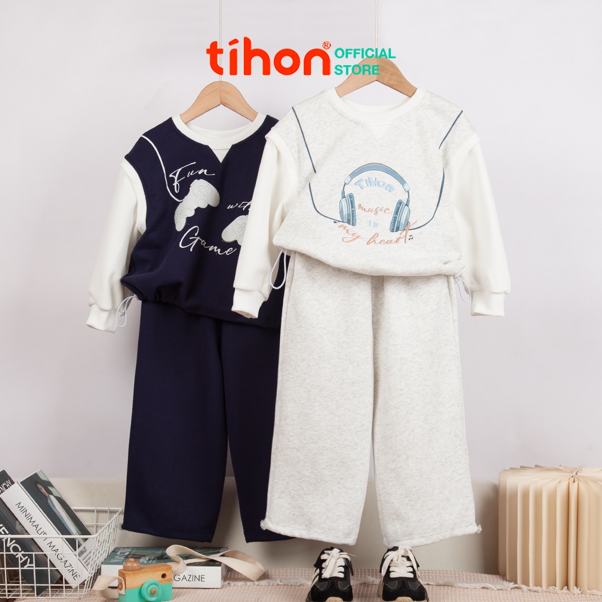 Đồ bộ BT dài tay in HT 905
