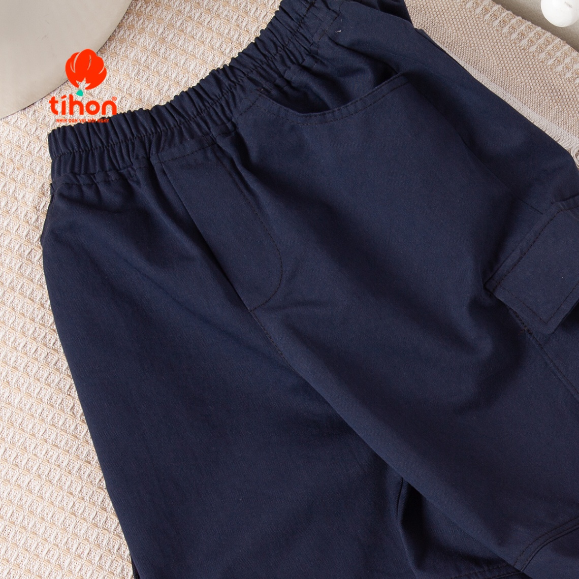 Quần kaki bé trai chun gấu 115