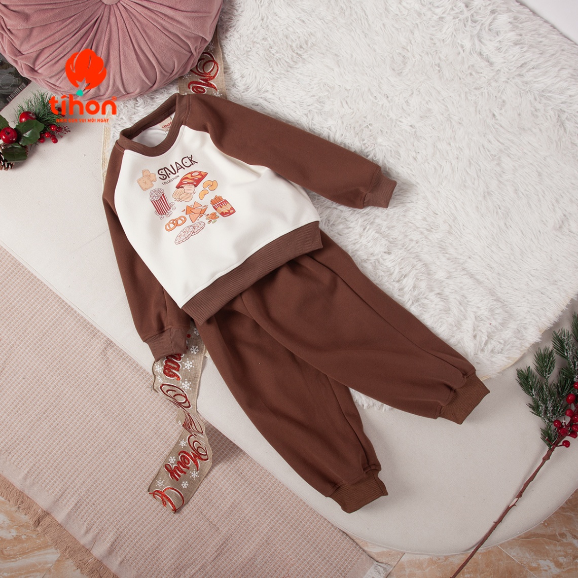 Set bộ bé trai dài tay in hình 106