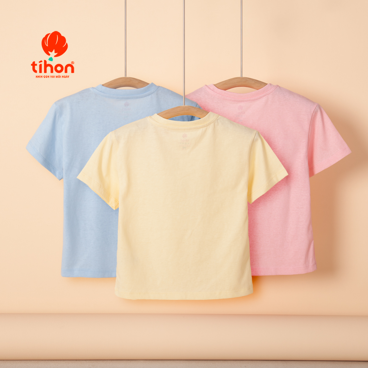 Aó bé gái cộc tay hình in cute 106