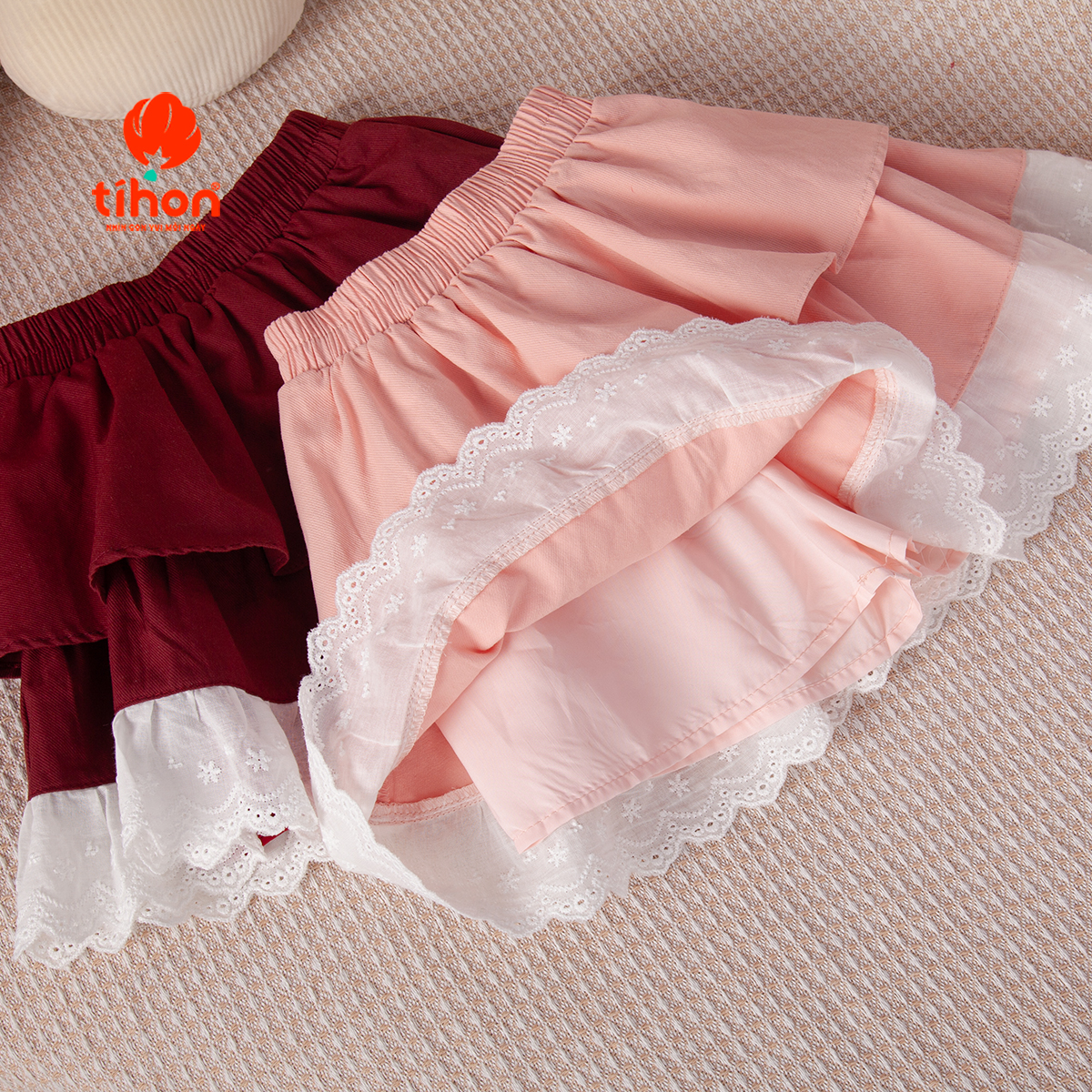 Set bộ BG cộc tay chân váy 2 tầng 106