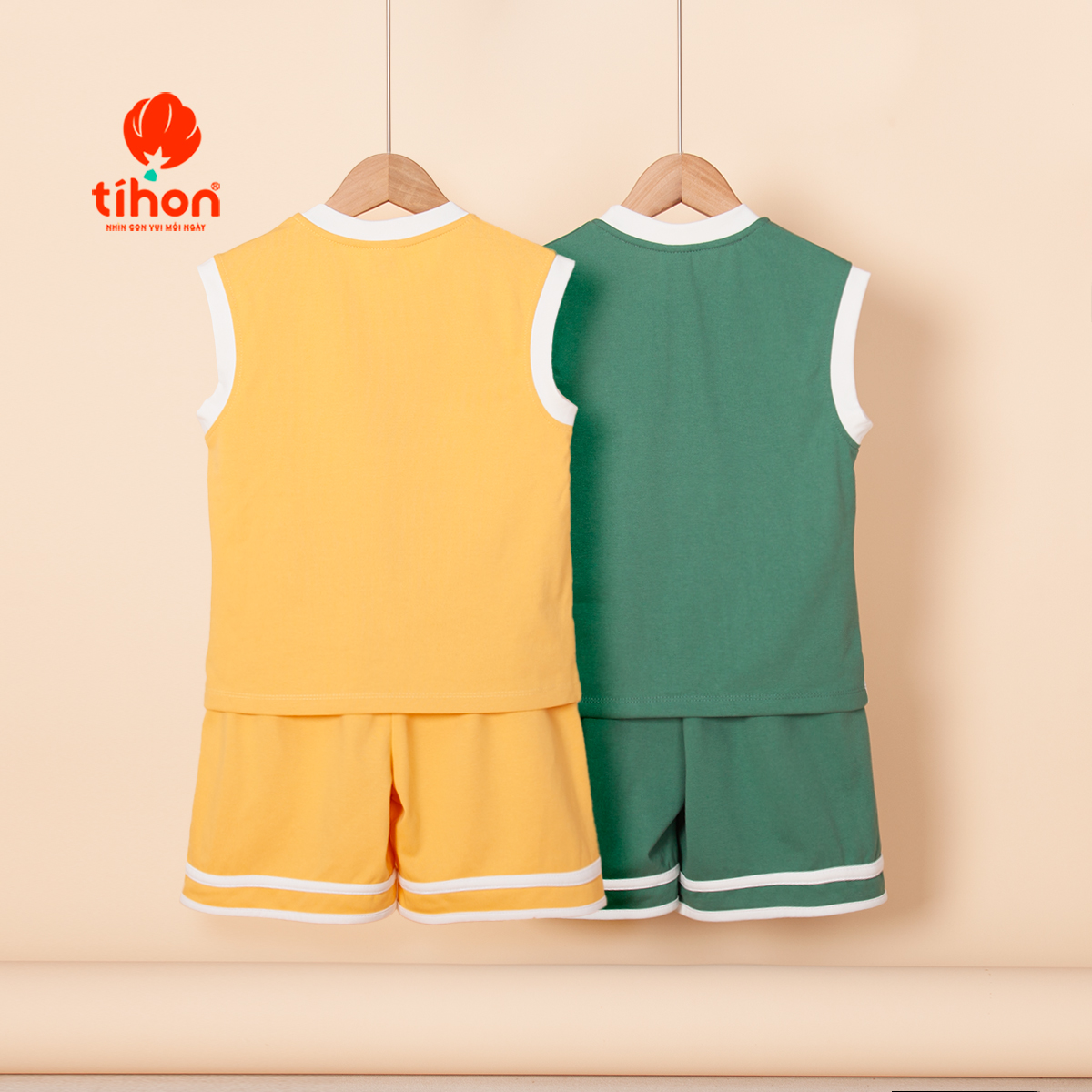 Set bộ Bé Trai sát nách phối màu 905
