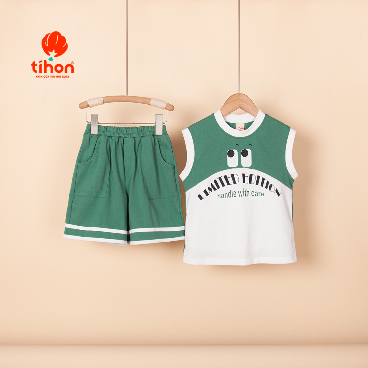 Set bộ Bé Trai sát nách phối màu 905