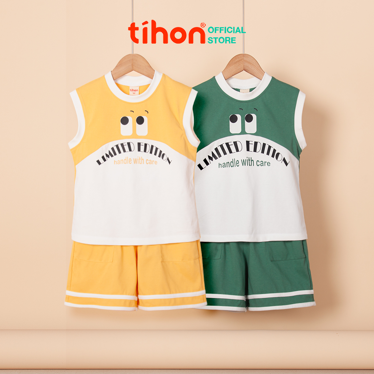 Set bộ Bé Trai sát nách phối màu 905