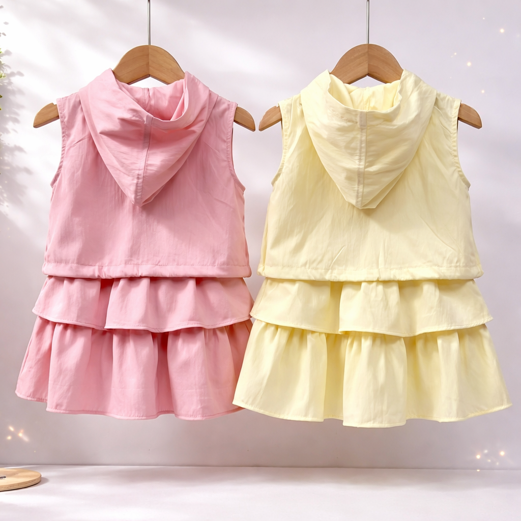 Set bộ bé gái sát nách phong cách 106