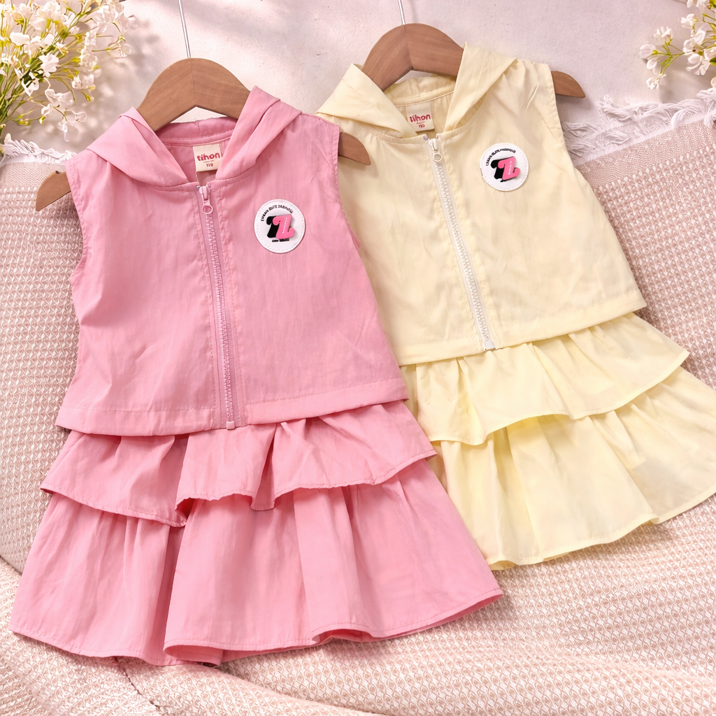 Set bộ bé gái sát nách phong cách 106