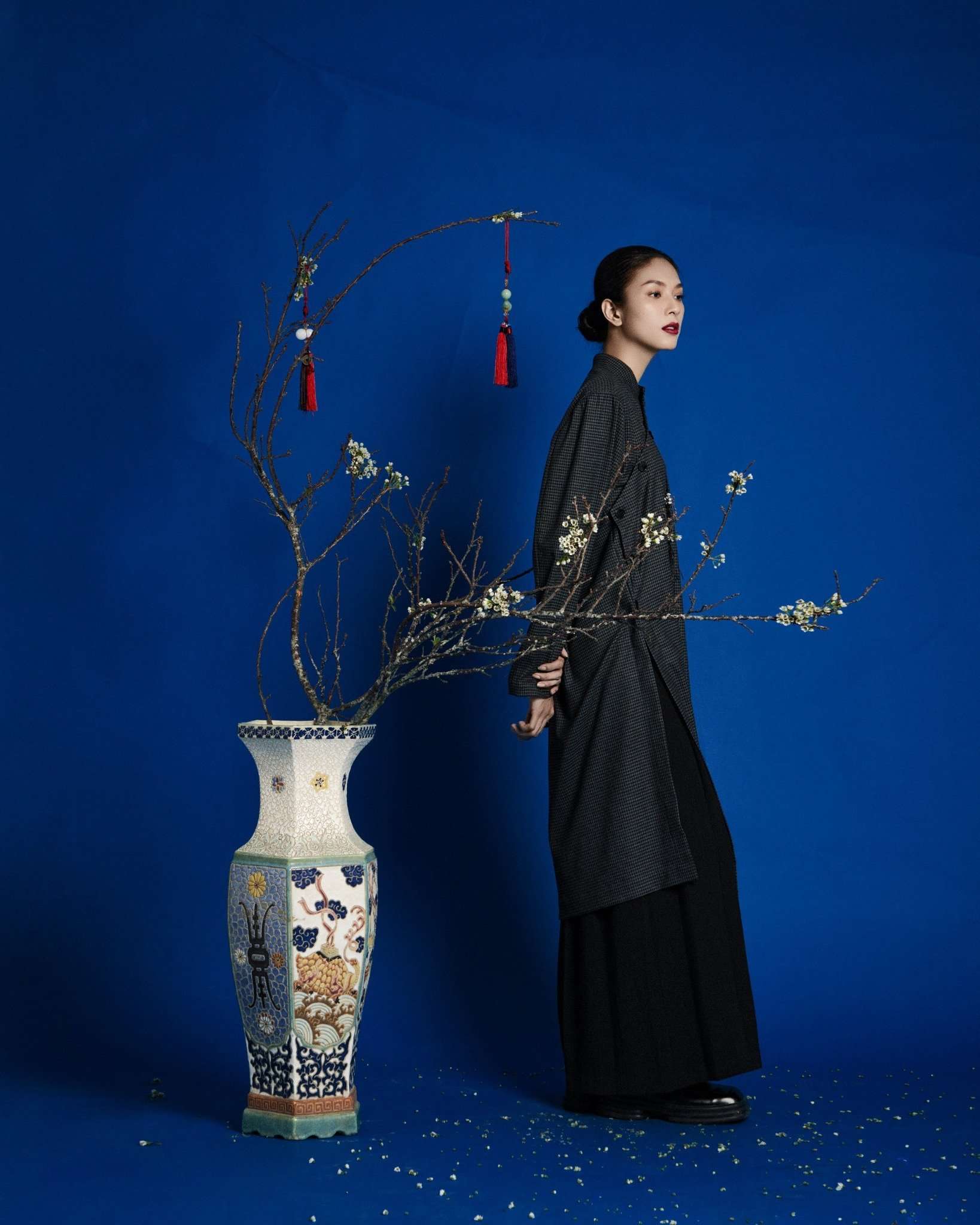AODAI TRẦM ( XÁM TRO)