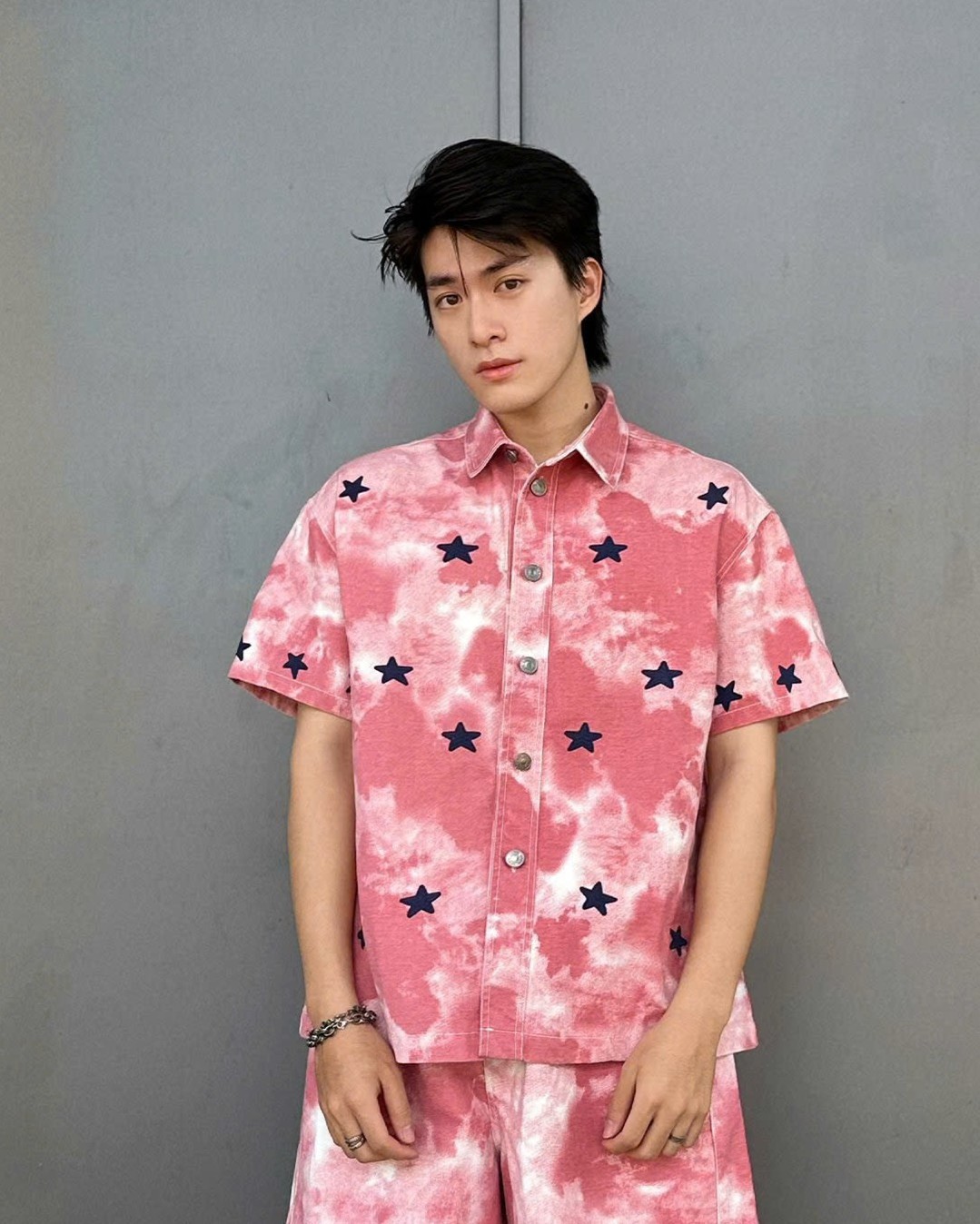 STELLA SHORTSLEEVE SHIRT ( CLOUDY HỒNG )