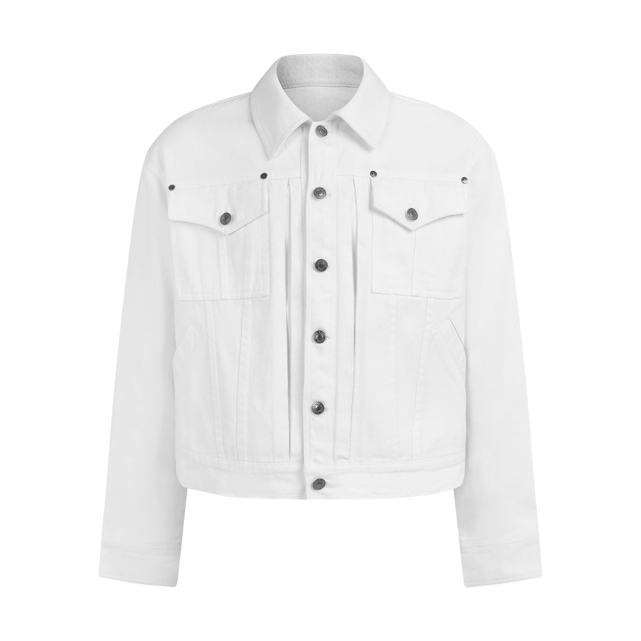 THOLIN DENIM JACKET ( WHITE )