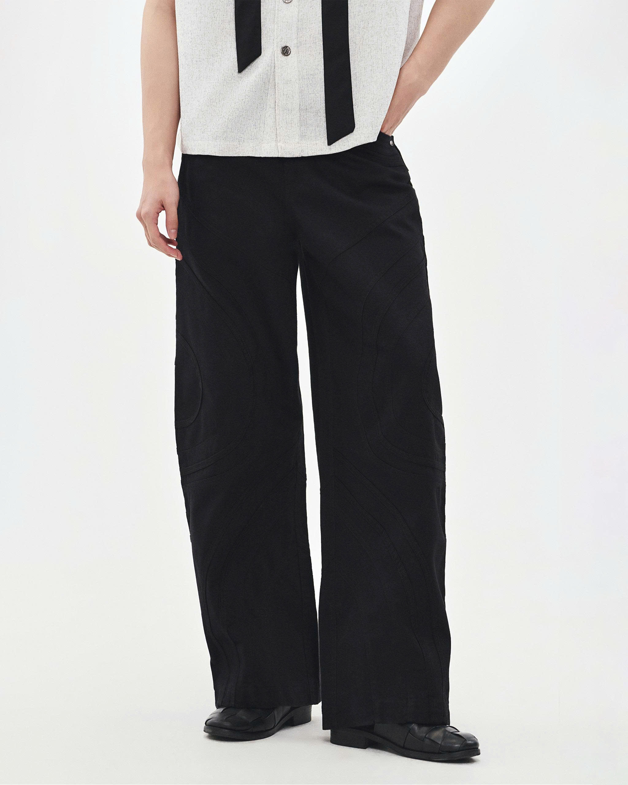 FLAME DENIM PANTS ( BLACK )