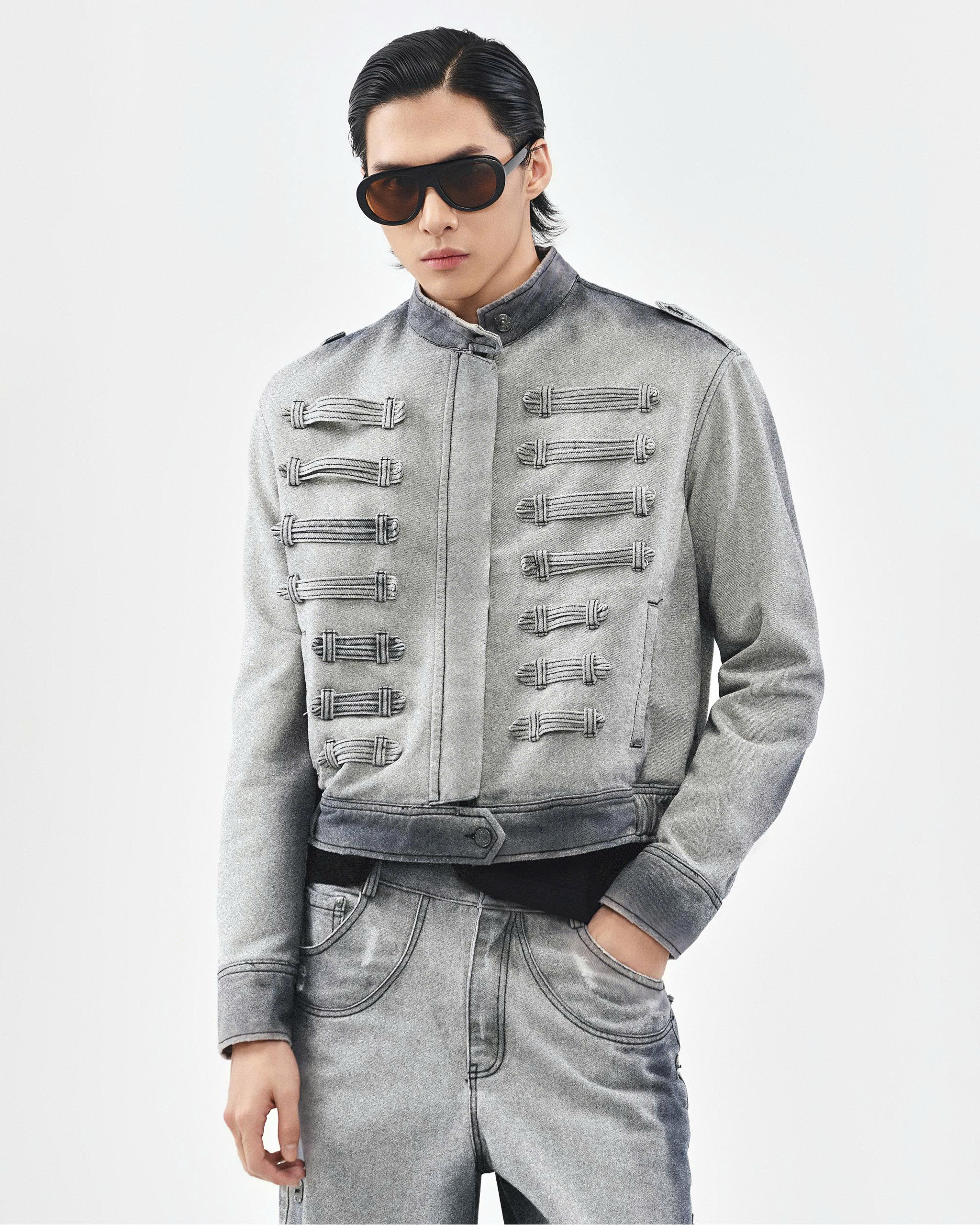 THE KING JACKET ( XÁM XANH )