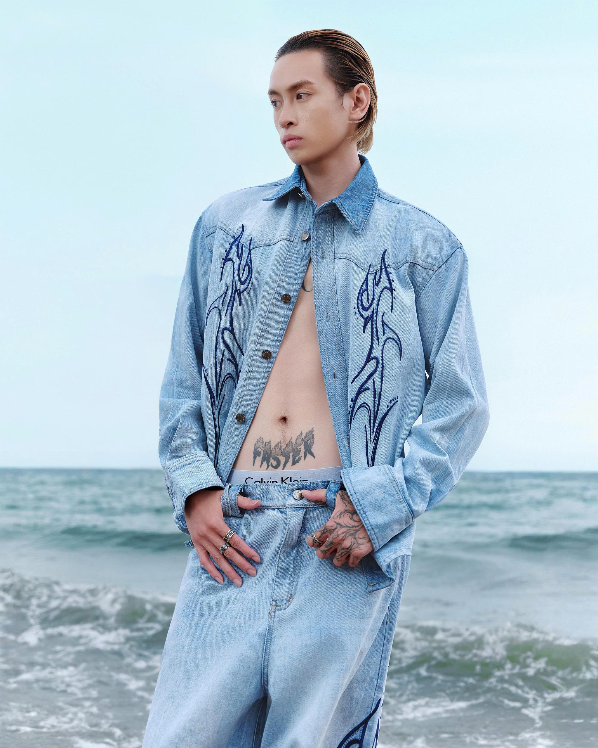SEA TROUBLE DENIM SHIRT