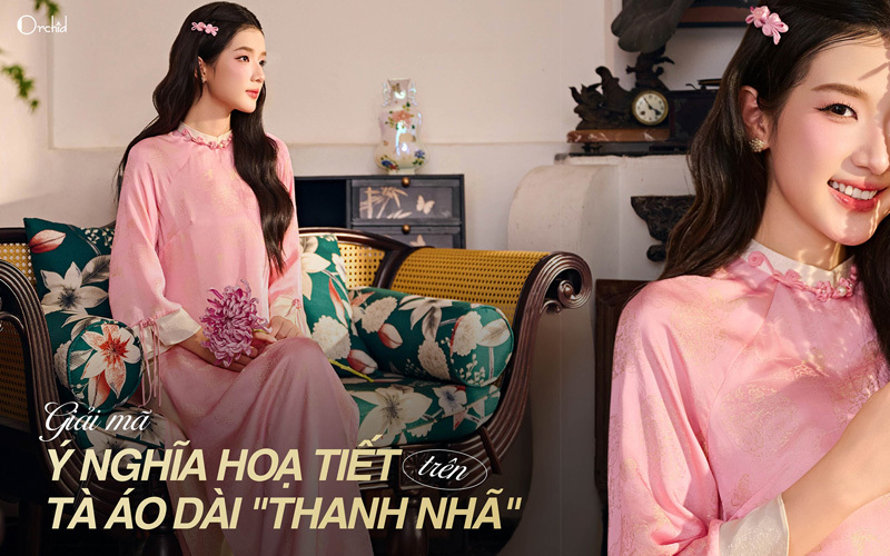 Dấu Ấn Hoạ Tiết Phương Đông Trên Tà Áo Dài “Thanh Nhã”