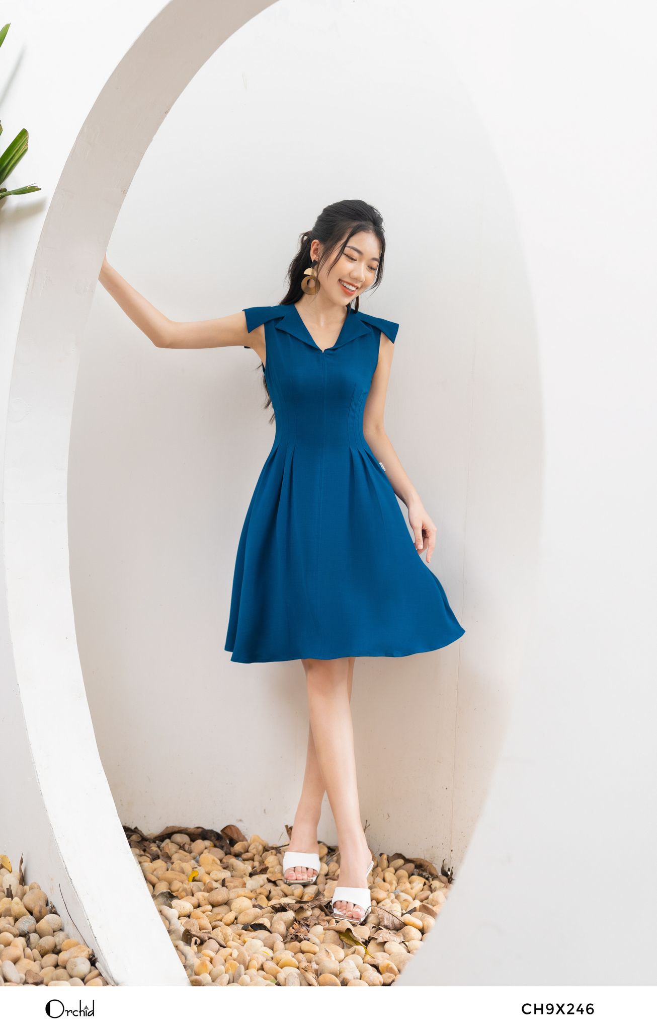 CH9X246 - Đầm gân mềm