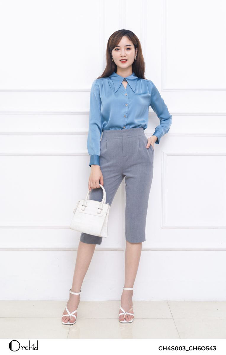 CH6O543 - Quần twill silk