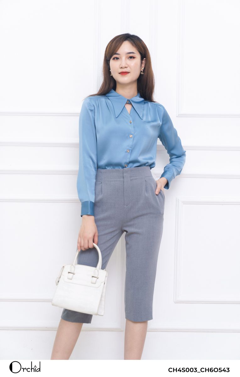 CH6O543 - Quần twill silk