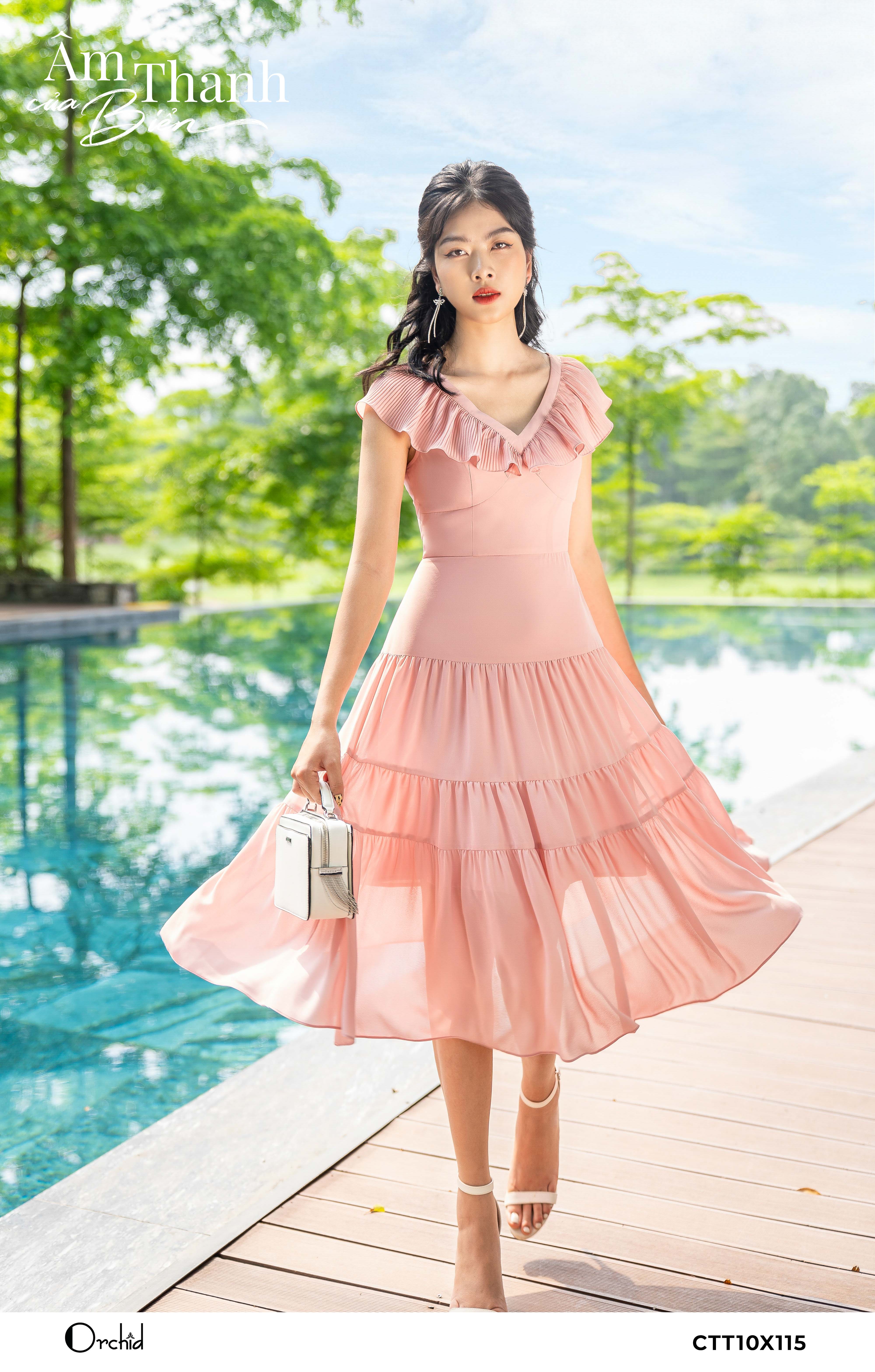 CTT10X115 - Đầm chifon