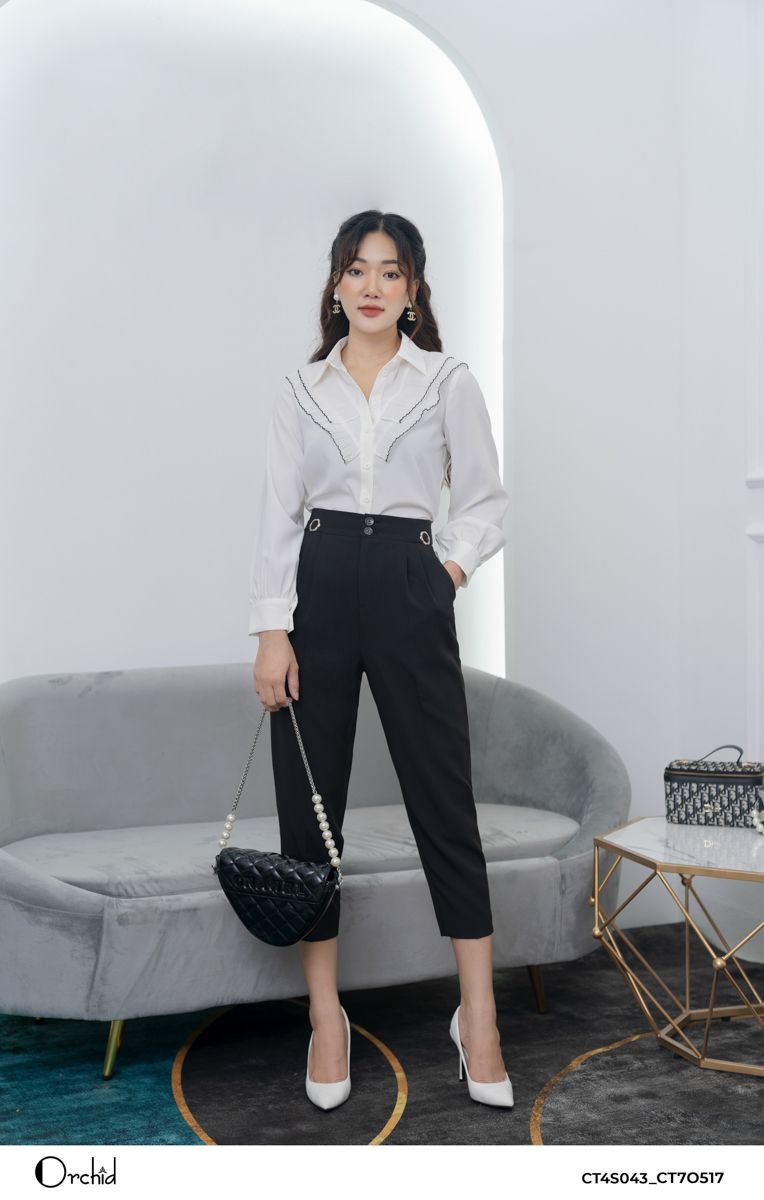 CT4S043 - Aó lụa trắng