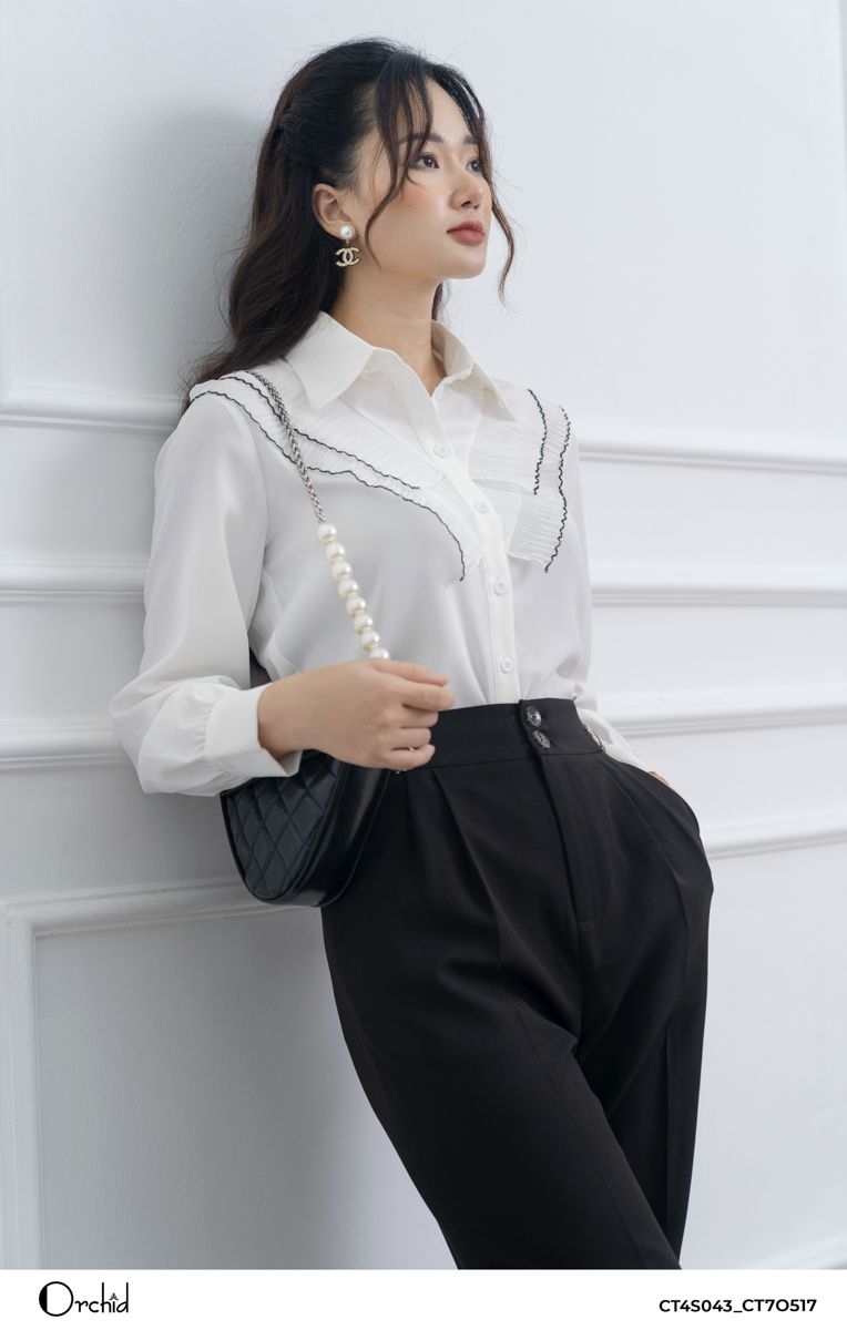 CT4S043 - Aó lụa trắng