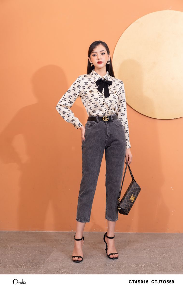 CT4S015- Áo lụa họa tiết