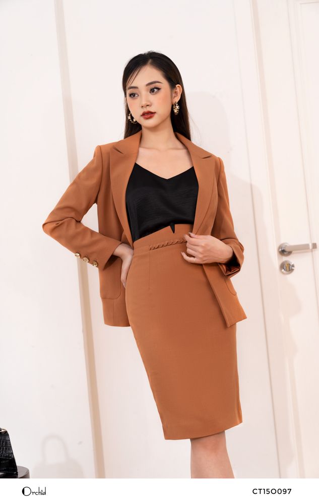 CT15O097 - Bộ vest twill silk