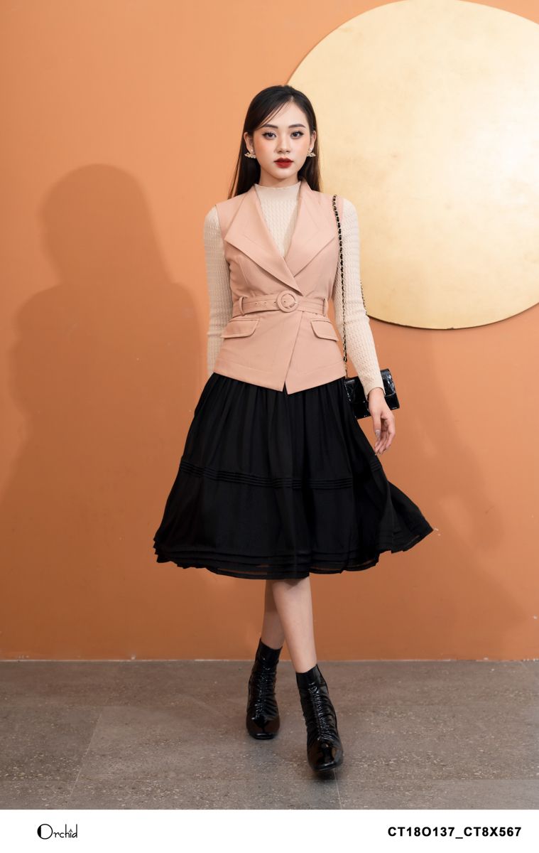 CT18O137 - Aó blazer twill silk