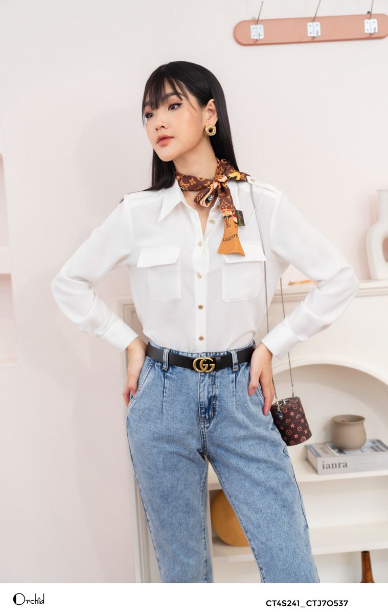 CT4S241 - Aó lụa trắng