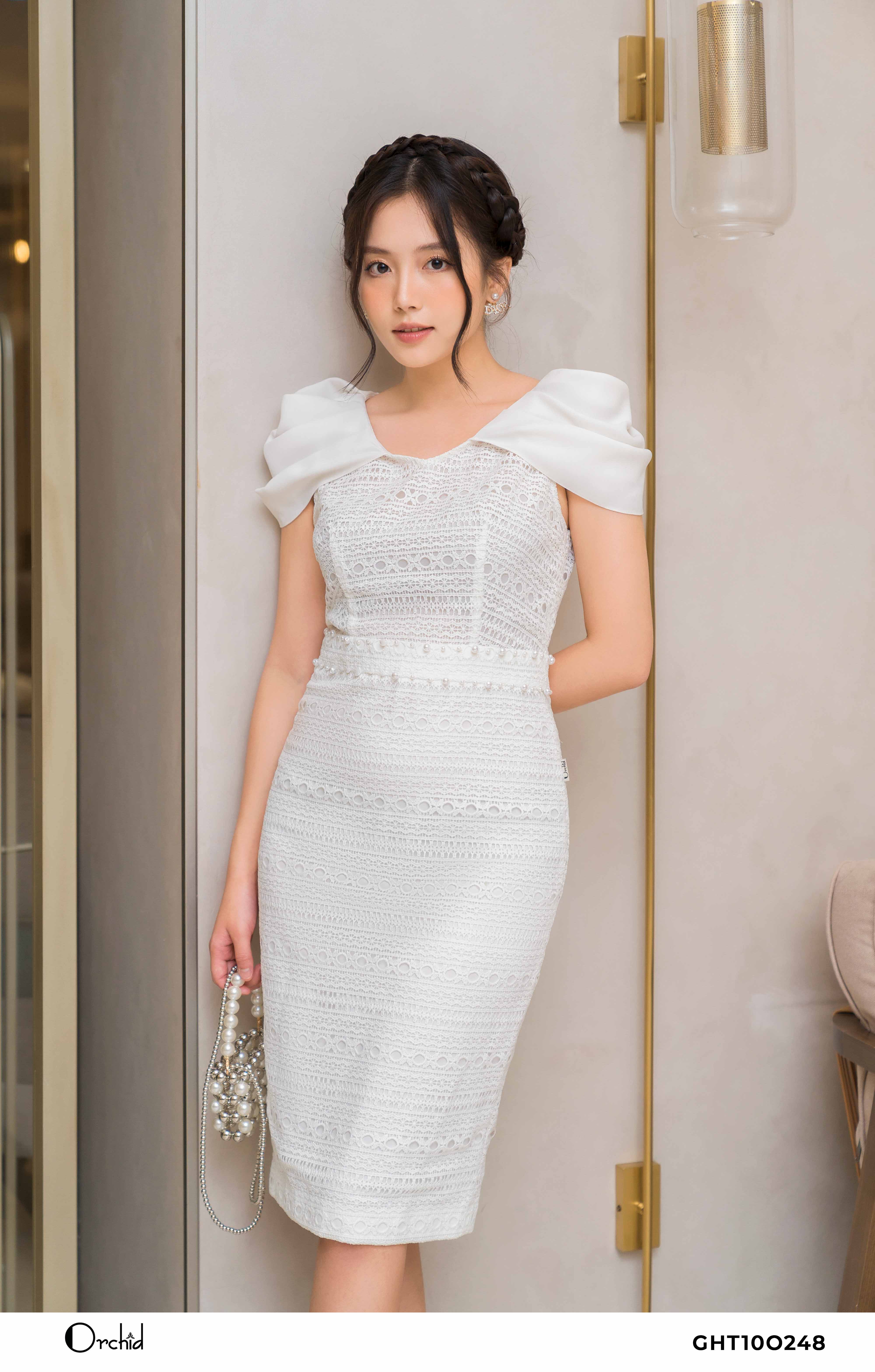 GHT10O248- Dầm ren thêu