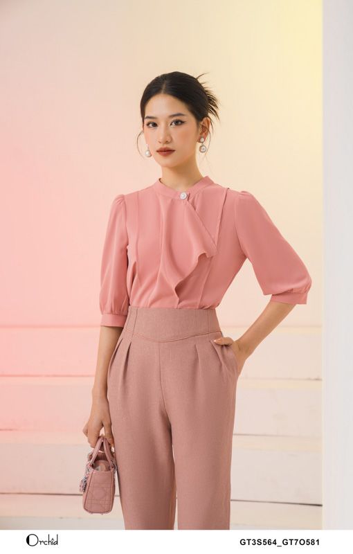 GT7O581 - Quần twill silk