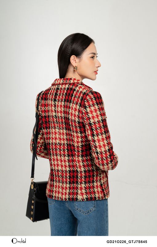 GD21O226 - Áo khoác dạ tweed