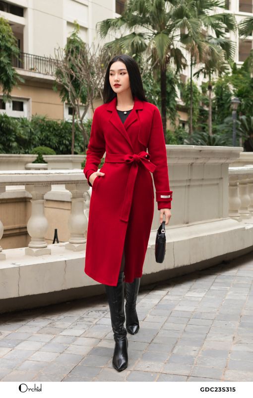GDC23S315 - Áo mangto dạ cừu