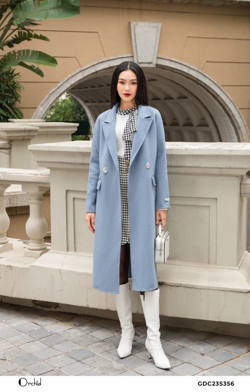 GDC23S356 - Áo mangto dạ cừu