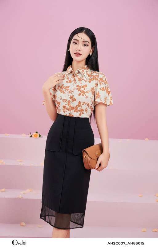 AH8S015 - Juyp twill silk đen