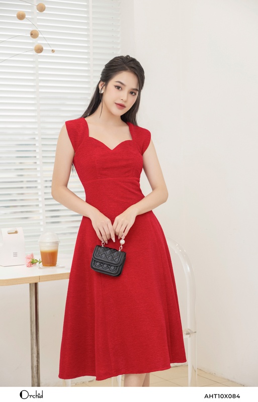 Đầm Body Đỏ Trễ Vai Chéo Đính Đá Ngọc Trai Sang Trọng Jena Dress - Đầm  Quỳnh Anh Luxury Fashion